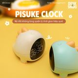 Đồng hồ tích hợp đèn LED giao diện khủng long dễ thương| PISUKE CLOCK