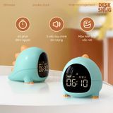 Đồng hồ tích hợp đèn LED giao diện khủng long dễ thương| PISUKE CLOCK