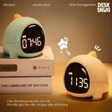 Đồng hồ tích hợp đèn LED giao diện khủng long dễ thương| PISUKE CLOCK