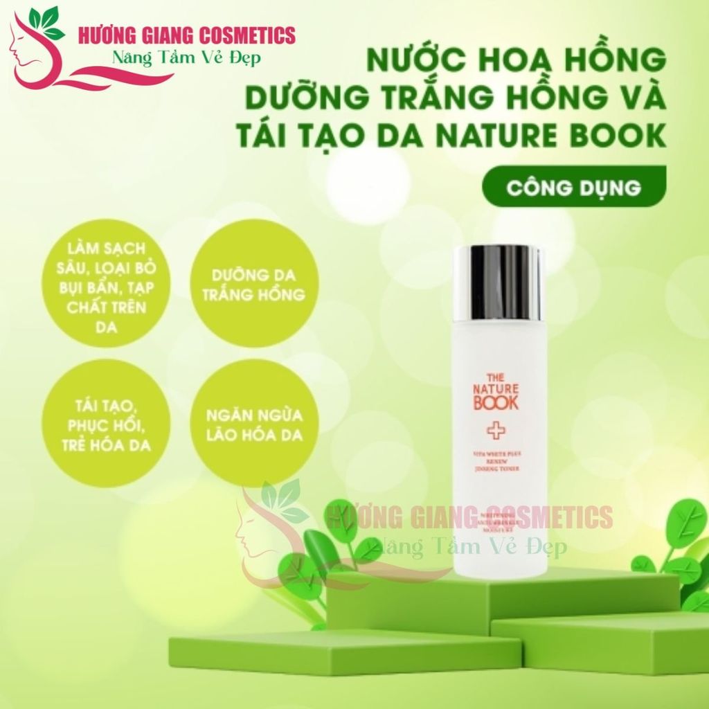 Nước Hoa Hồng Dưỡng Trắng và Tái Tạo Da The Nature Book Hàn Quốc -120ml