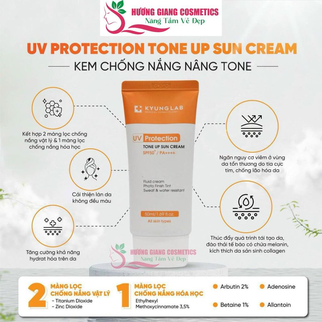 Kem Chống Nắng Kyung Lab UV Protection Tone Up Sun Cream SPF50 50ml