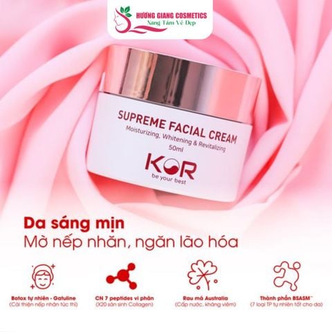 Kem Dưỡng Da, Cấp Ẩm, Ngừa Lão Hóa Kor Supreme Facial 50ml Hàn Quốc