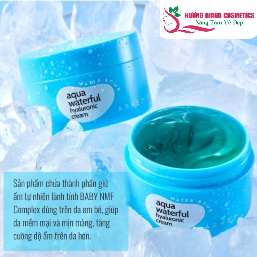 Kem Dưỡng Da Ashseven AQUA WATERFUL Hyaluronic Cream ASHE7 100 ml