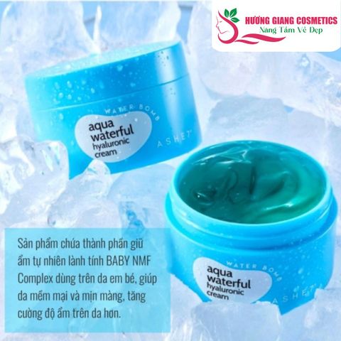 Kem Dưỡng Da Ashseven AQUA WATERFUL Hyaluronic Cream ASHE7 100 ml