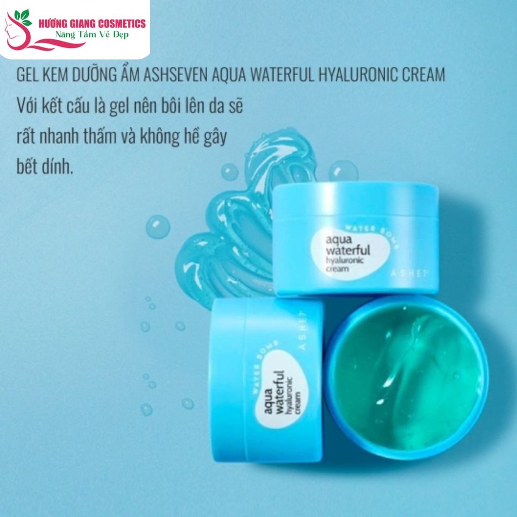 Kem Dưỡng Da Ashseven AQUA WATERFUL Hyaluronic Cream ASHE7 100 ml