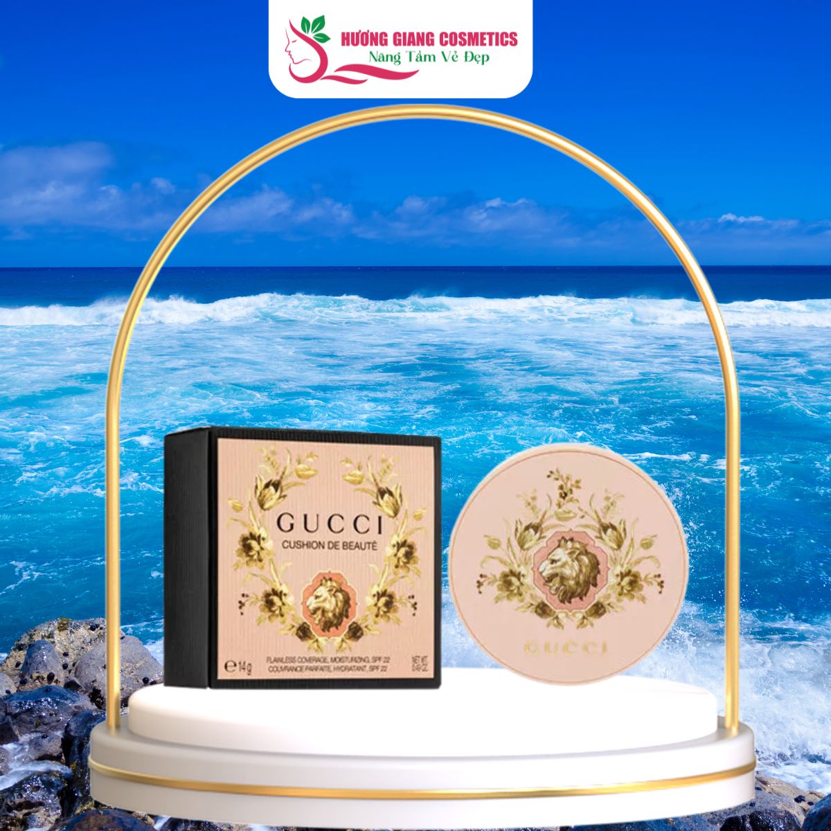 Phấn Nước Gucci Beauty Cushion De Beaute Foundation-Tone Da Sáng (01)