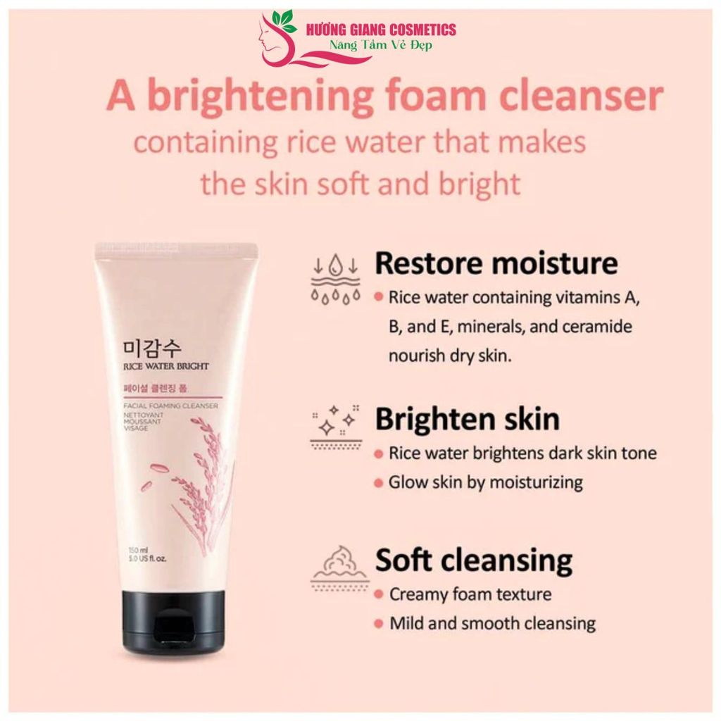 Sữa Rửa Mặt Gạo The Face Shop Rice Cleansing Foam 150ml