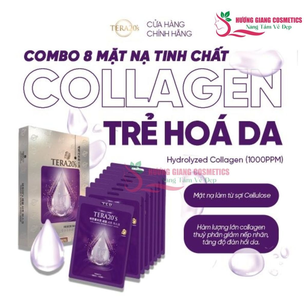Mặt Nạ Dưỡng Da Serum Tinh chất Collagen TERA20’s Trẻ Hoá Da