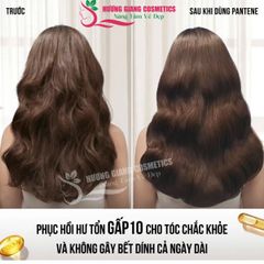 Dầu Gội Pantene Thái Lan  Màu Xanh Tóc suông, mềm, mượt óng ả 380ml