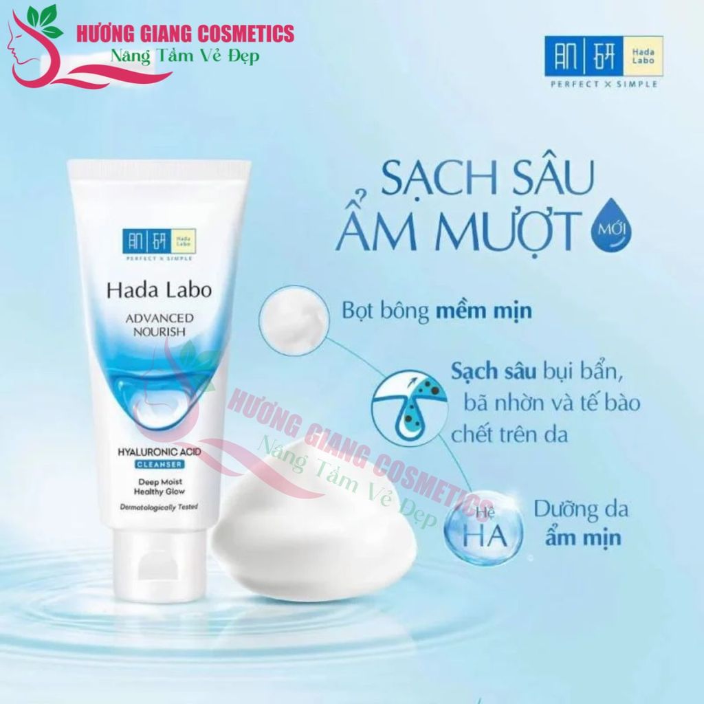 Sữa Rửa Mặt Tinh Chất Hyaluronic Hada Labo Nhật Bản  Cho Da Thường