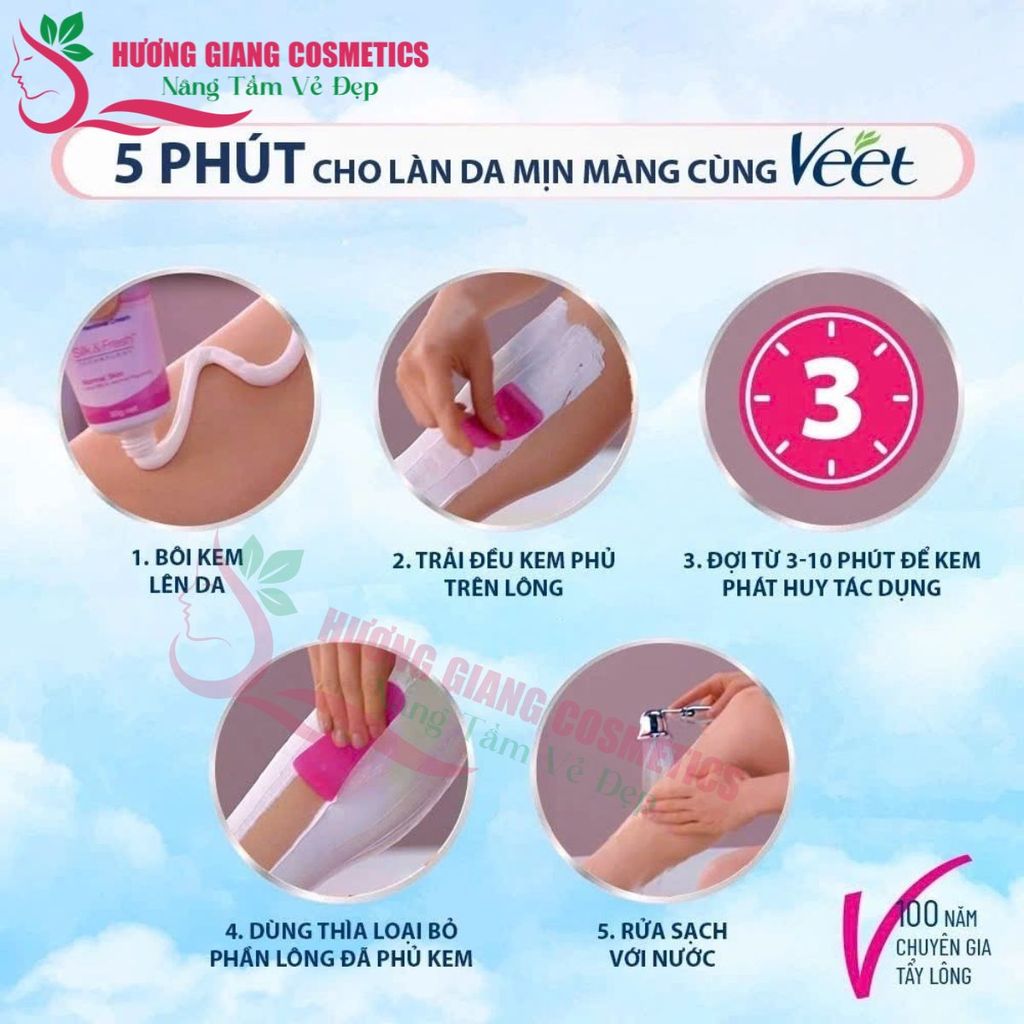 Kem tẩy lông Veet pure 150G