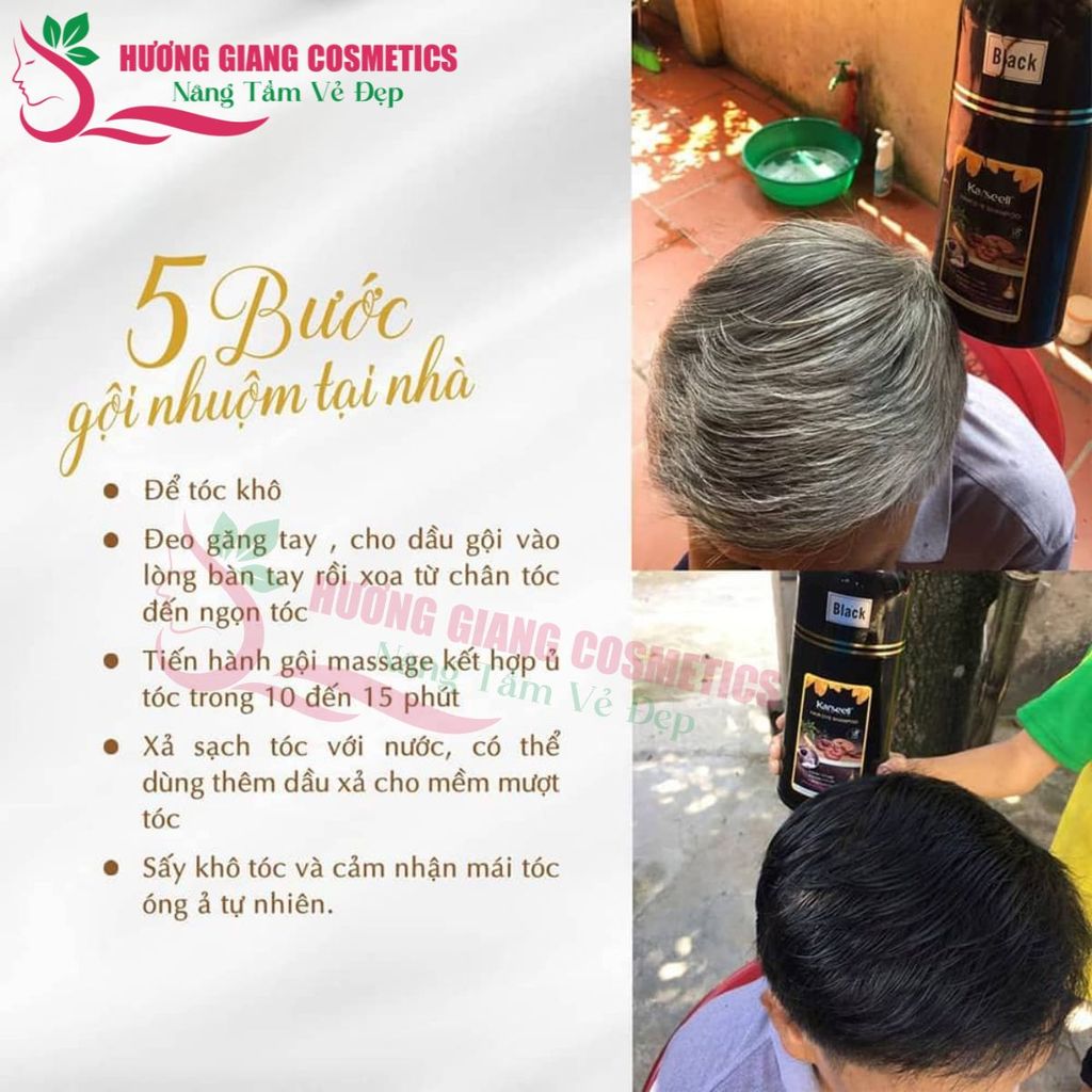 Dầu Nhuộm Tóc Karseell Hair Dye Shampoo