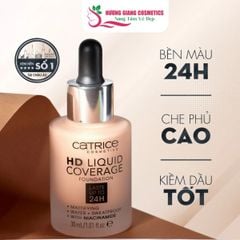 Kem Nền Kiềm Dầu Catrice HD 24h Liquid Coverage Foundation