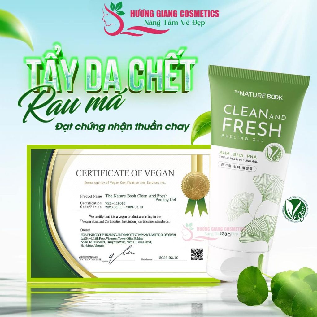 Gel Tẩy tế bào chết và dưỡng ẩm The Nature Book Hàn Quốc 120ml