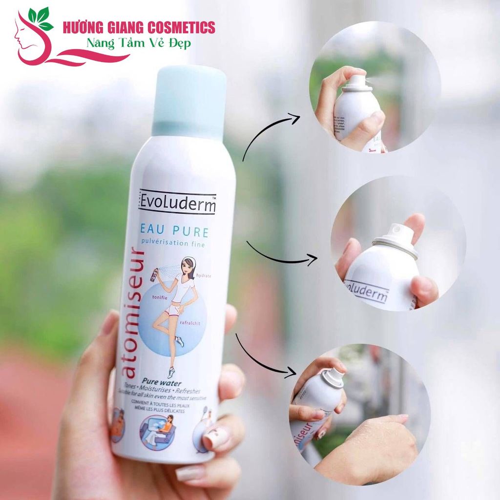 Xịt Khoáng Atomiseur Eau Pure Evoluderm 150ml Pháp