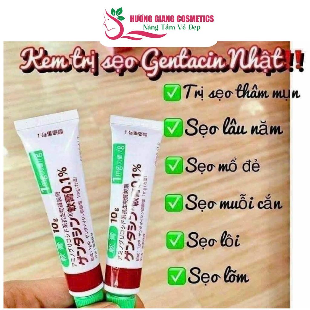 Kem Dưỡng Gentacin Nhật Hỗ Trợ Làm Mờ Sẹo Lồi Lõm 10g