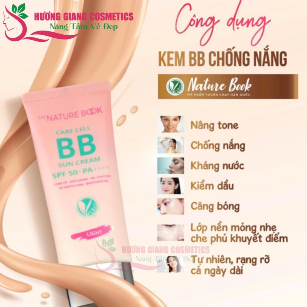 Kem Nền BB Chống Nắng Thuần Chay The Nature Book Hàn Quốc 50ml