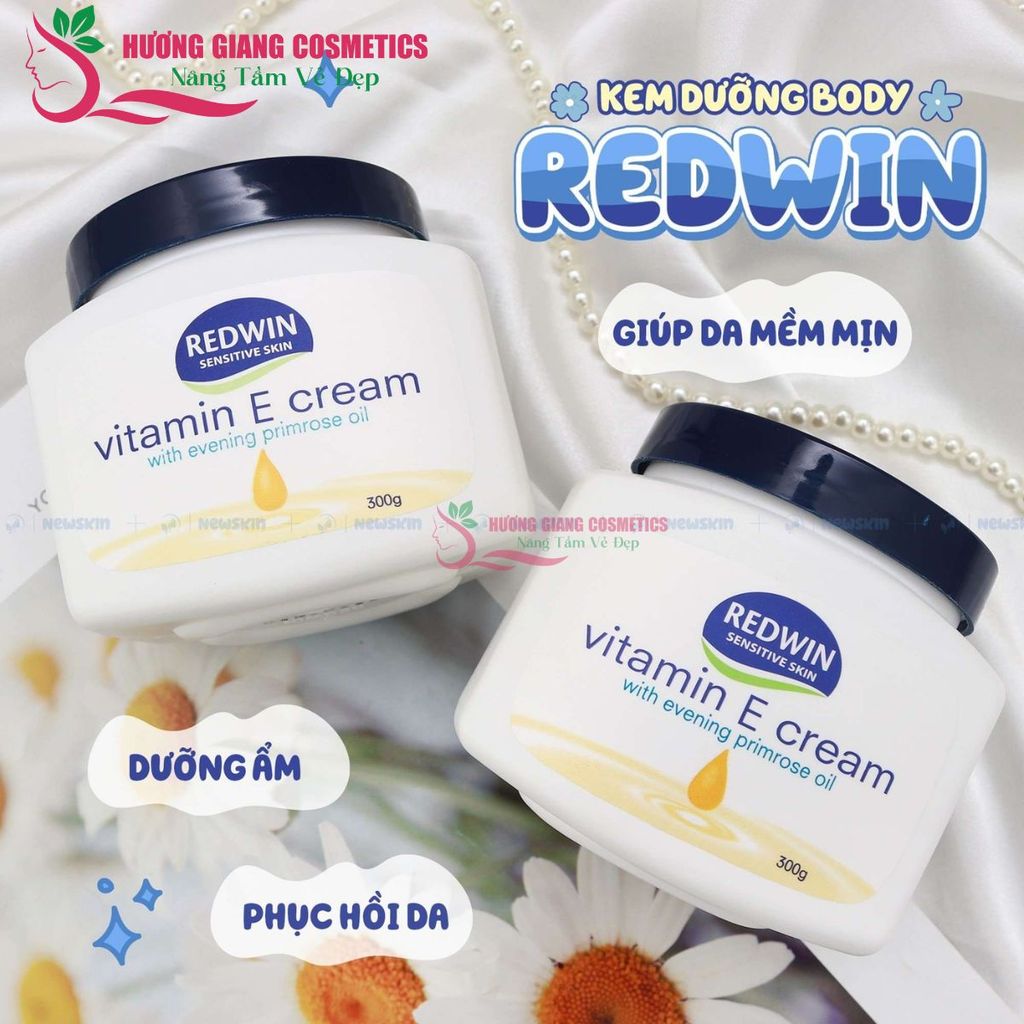 Kem Dưỡng Da Mềm Mịn Body Redwin Vitamin E Cream 300g