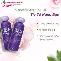 Dung Dịch Vệ Sinh Tía Tô Nano Bạc Mềm, Mát, Thơm 150ml