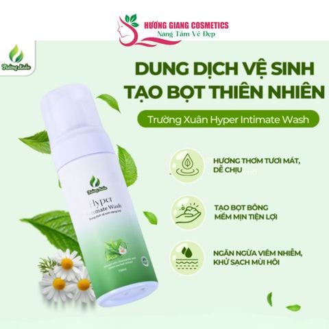 Dung Dịch Vệ Sinh Phụ Nữ Hyper Intimate Wash Trường Xuân 150g