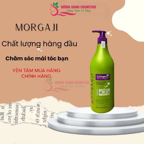 Dầu Gội Xả Morgarji Collagen x3 Luxury Phục Hồi Tóc Hư Tổn 800ml