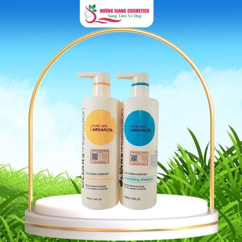 Dầu Gội Xả Olexrs Hair Salon Argan Oil Collagen Complex 500ml