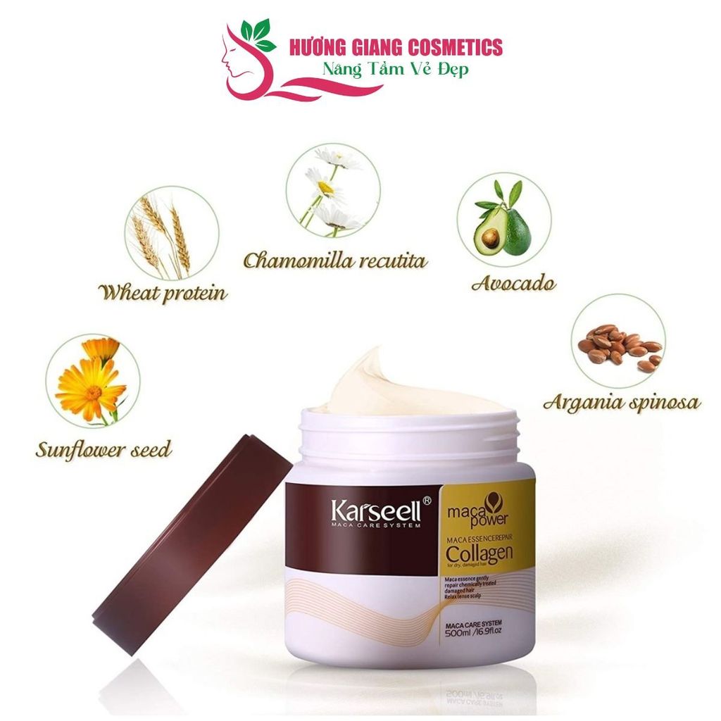 Dầu Hấp Tóc COLLAGEN KARSEELL MACA 500ml