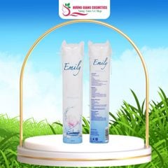 Bông Tẩy Trang Tròn 120 Miếng Emily 100% Cotton Thấm Hút Tốt
