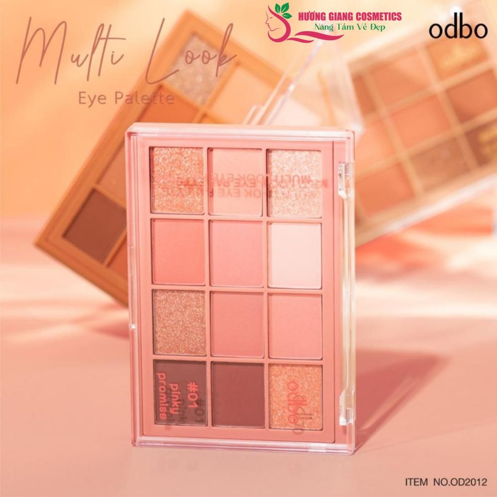 Bảng Phấn Mắt Odbo 12 Ô Real Heart Color
