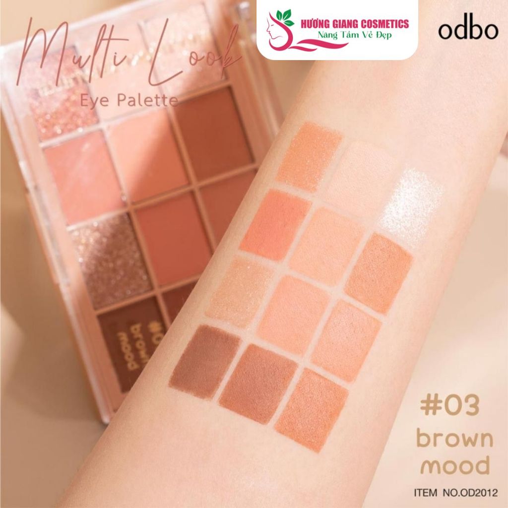 Bảng Phấn Mắt Odbo 12 Ô Real Heart Color