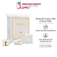 Bông Tẩy Trang  MFM Cotton Pads 3 Lớp 222 Miếng