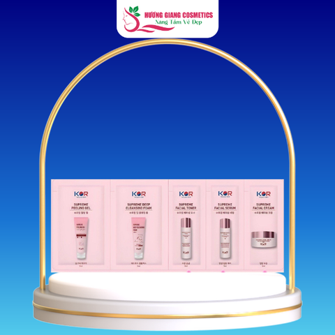 Bộ Kít Kor Supreme 5 Step Travel Kit - Bộ Mỹ Phẩm Du Lịch Kor