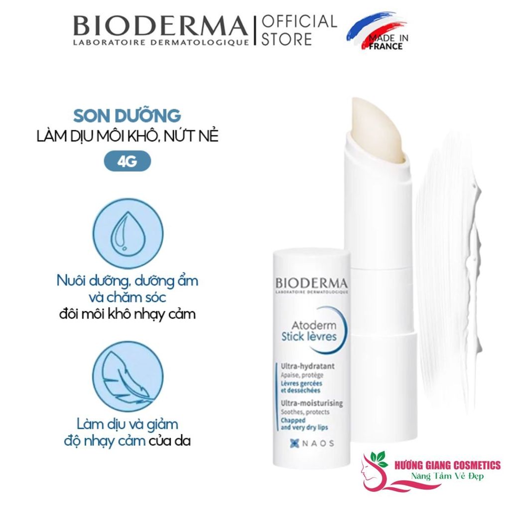 Son Dưỡng Bioderma Atoderm Levres 4g