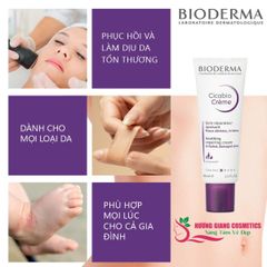 Kem Dưỡng Bioderma Cicabio Crème Hỗ Trợ Phục Hồi Da Tổn Thương 40ml