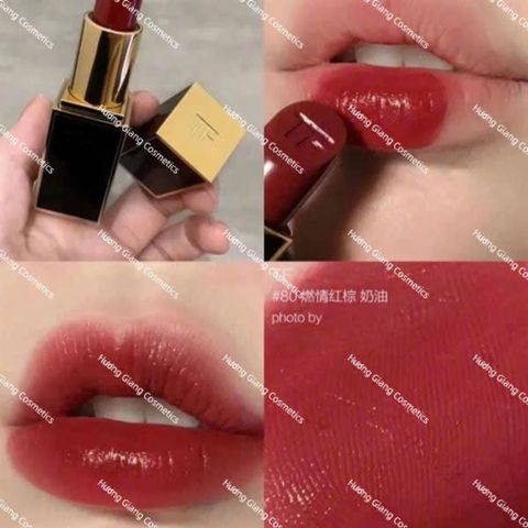 Son Thỏi Tom Ford Lip Color Satin Matte 80 3.3g - Đỏ Nâu (80)