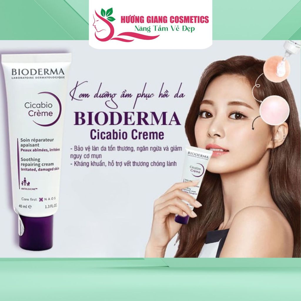 Kem Dưỡng Bioderma Cicabio Crème Hỗ Trợ Phục Hồi Da Tổn Thương 40ml