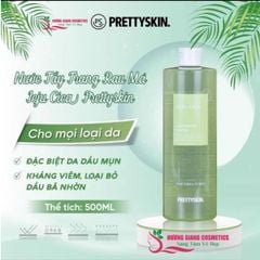 Nước Tẩy Trang Rau Má Jeju Cica Pretty Skin 500ml-Xanh Lá