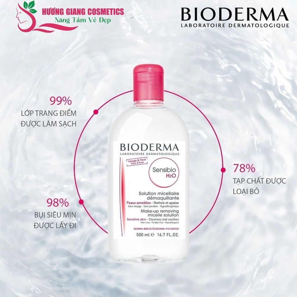 Nước Tẩy Trang BIODERMA  Pháp Dành Cho Da Thường - (Màu Hồng)