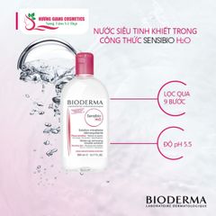 Nước Tẩy Trang BIODERMA  Pháp Dành Cho Da Thường - (Màu Hồng)