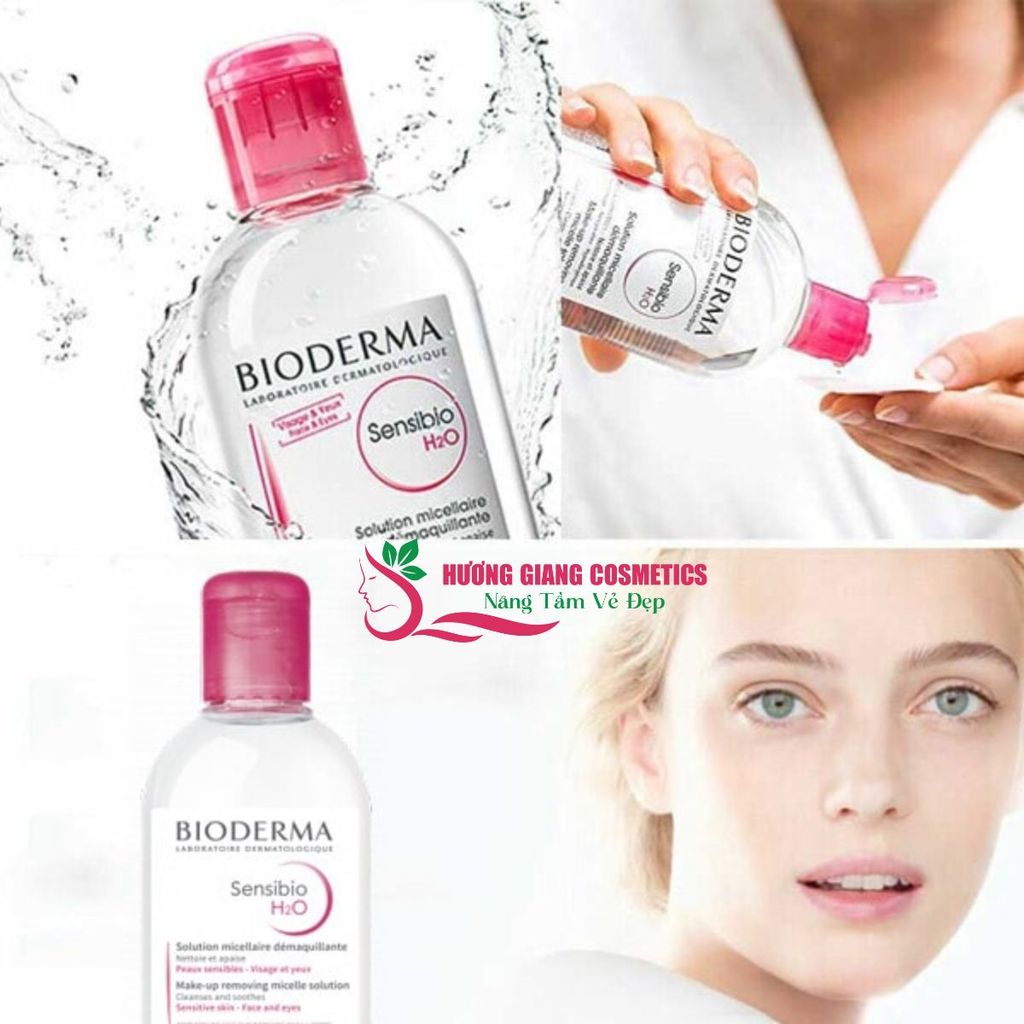 Nước Tẩy Trang BIODERMA  Pháp Dành Cho Da Thường - (Màu Hồng)