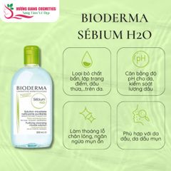 Nước Tẩy Trang Bioderma Dành Cho Da Dầu - Màu Xanh Lá