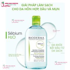 Nước Tẩy Trang Bioderma Dành Cho Da Dầu - Màu Xanh Lá
