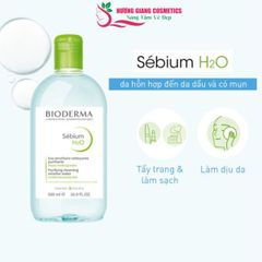 Nước Tẩy Trang Bioderma Dành Cho Da Dầu - Màu Xanh Lá