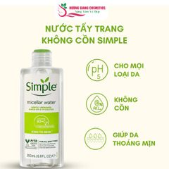 Nước Tẩy Trang SIMPLE 200ml