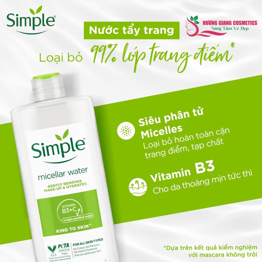 Nước Tẩy Trang SIMPLE 200ml