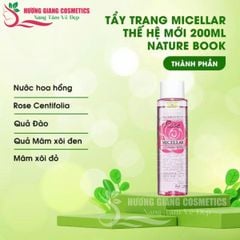 Nước Tẩy Trang hoa hồng Micellar The Nature Book Hàn Quốc 150ml