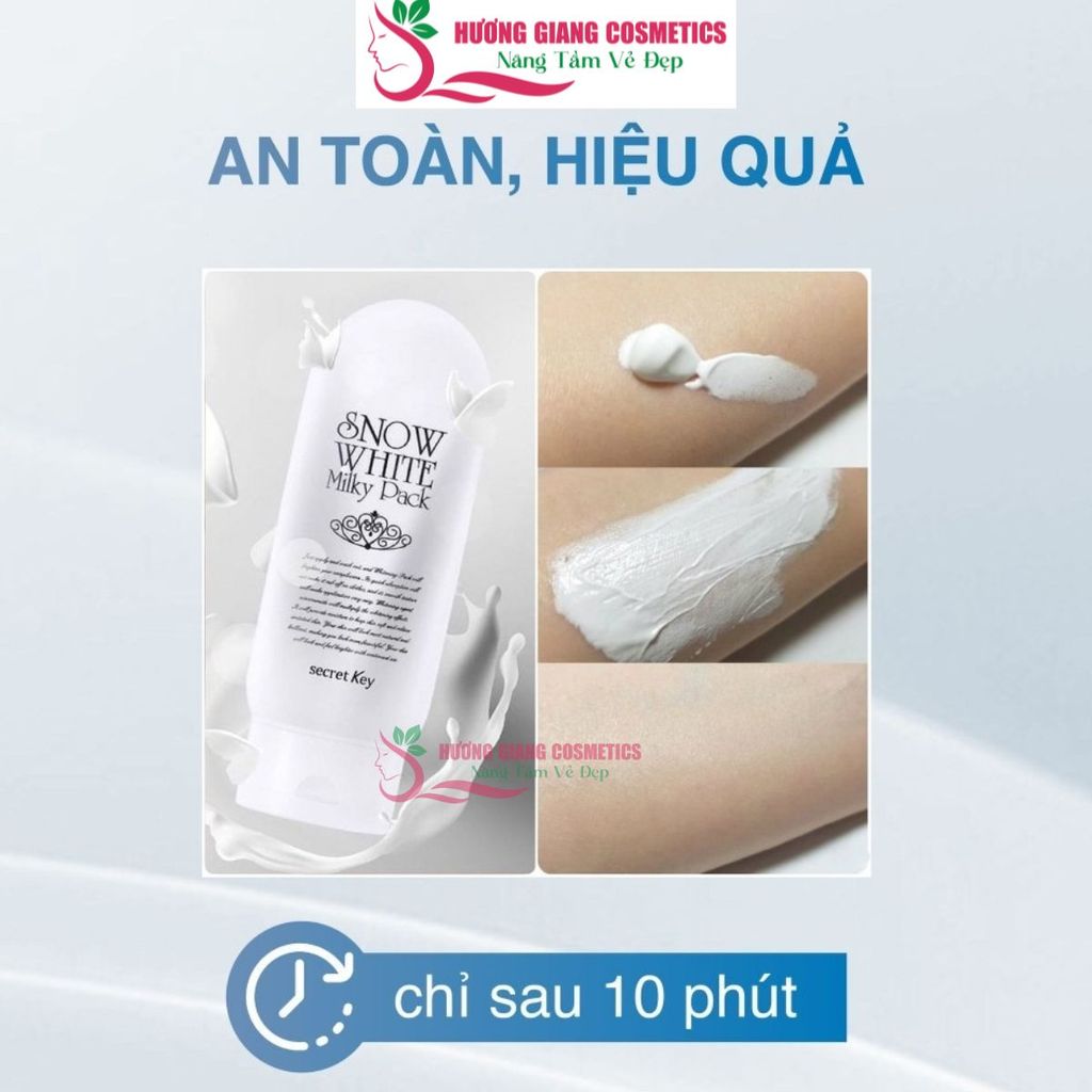 Kem Tắm Trắng Da Toàn Thân Secret Key Snow White Milky Pack 200ml