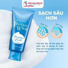 Sữa Rửa Mặt SENKA PERFECT WHIP 120g (Xanh)