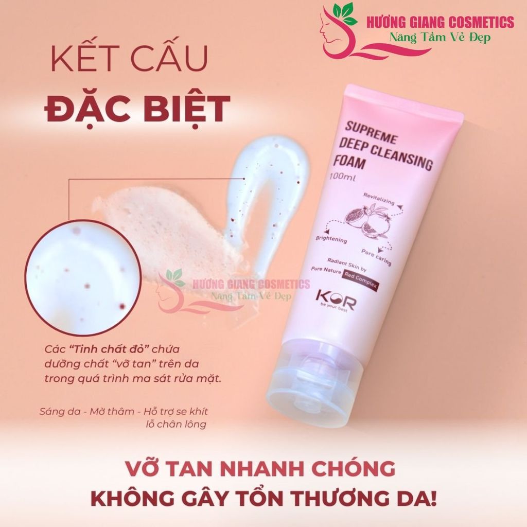 Sữa Rửa Mặt Kor Supreme Deep Cleansing Foam 120ml