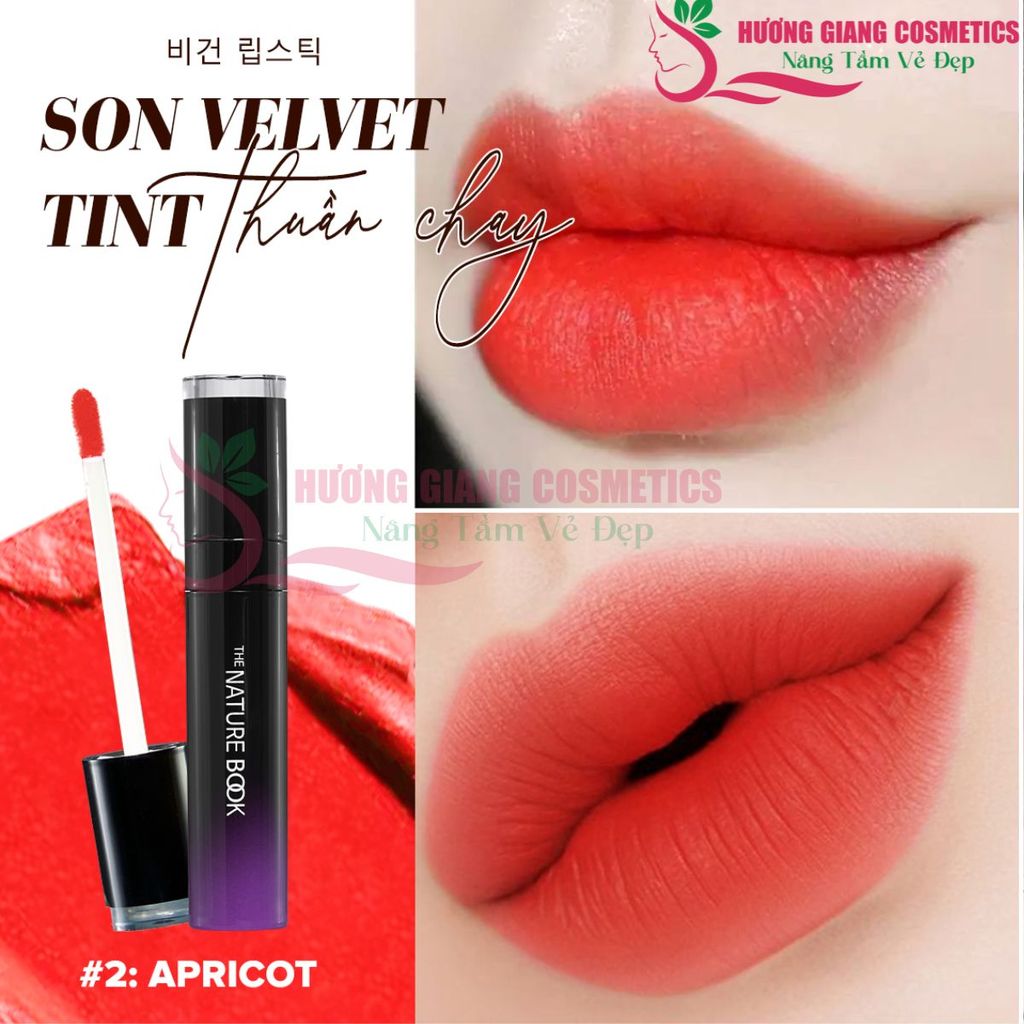 Son Môi Tint Thuần Chay Nhung Mềm Nature Book Hàn Quốc